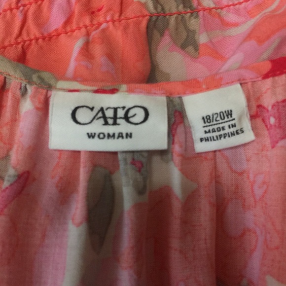 Cato Woman Butterfly Boho Top Size 18/20W - Picture 6 of 8